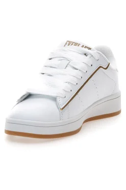 Sneakers bianche con dettagli oro Everlast EV-087P
