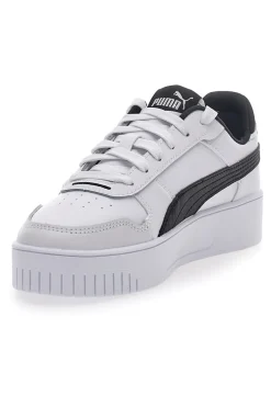 Sneakers Bianche Con Dettagli Neri Puma Carina Street