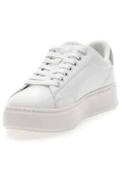 Sneakers Bianche con Dettaglio Posteriore Argento LEVI'S AMBER