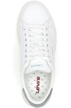 Sneakers Bianche con Dettaglio Posteriore Argento LEVI'S AMBER