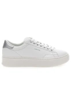 Sneakers Bianche con Dettaglio Posteriore Argento LEVI'S AMBER