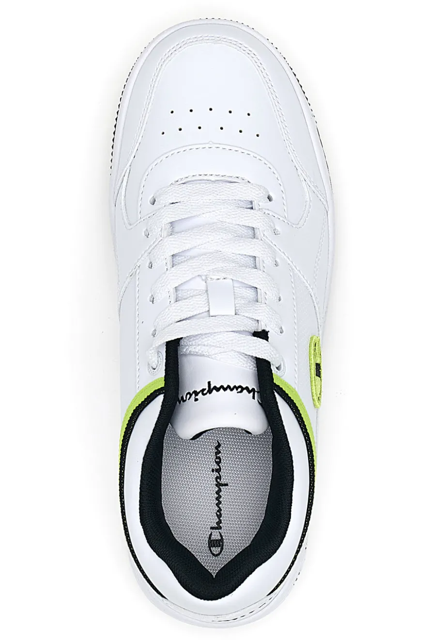 Sneakers Bianche con Dettagli Blu e Gialli CHAMPION RD18 LOW G GS