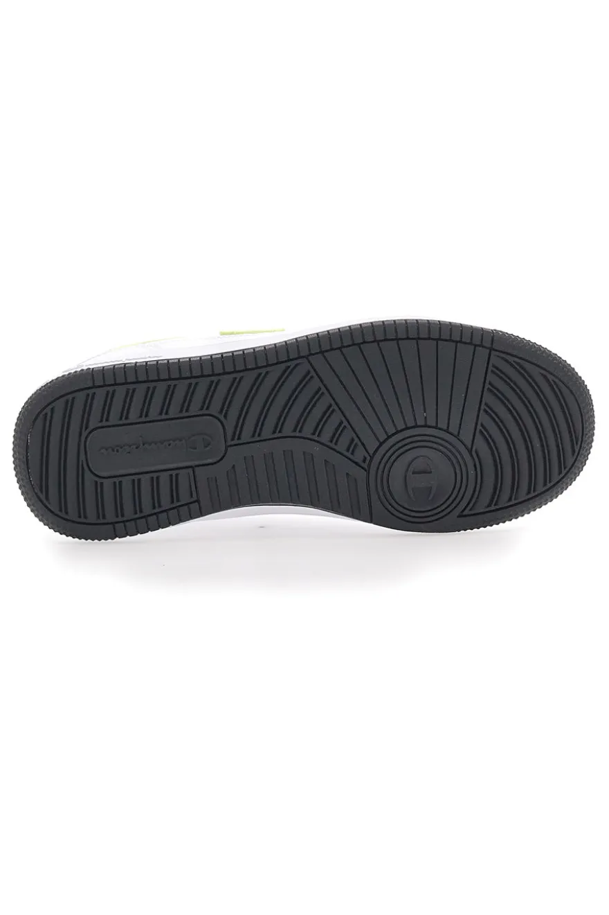 Sneakers Bianche con Dettagli Blu e Gialli CHAMPION RD18 LOW G GS
