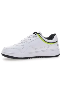 Sneakers Bianche con Dettagli Blu e Gialli CHAMPION RD18 LOW G GS