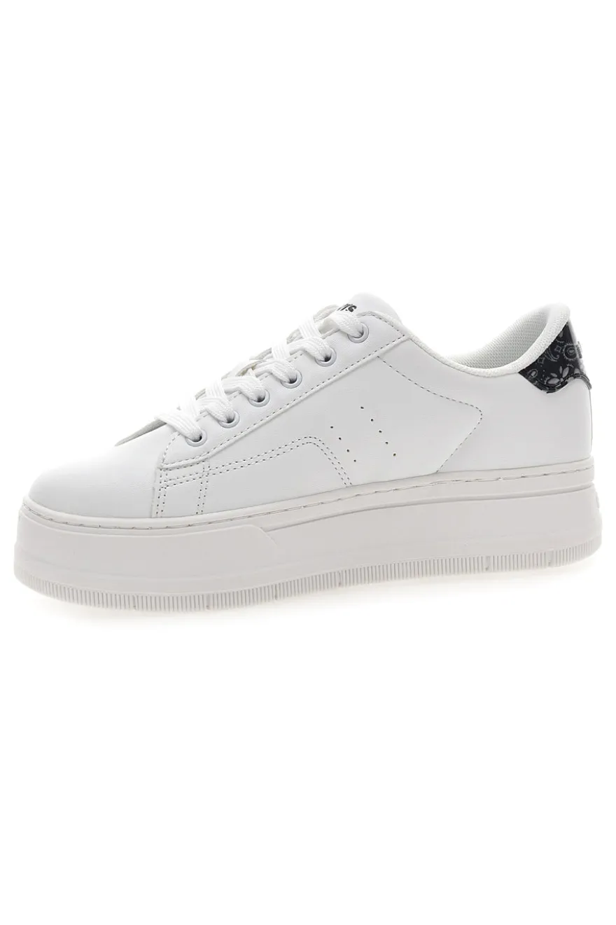 Sneakers Bianche con Dettaglio Posteriore Nero a Fantasia LEVI'S TAMPA