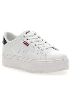 Sneakers Bianche con Dettaglio Posteriore Nero a Fantasia LEVI'S TAMPA
