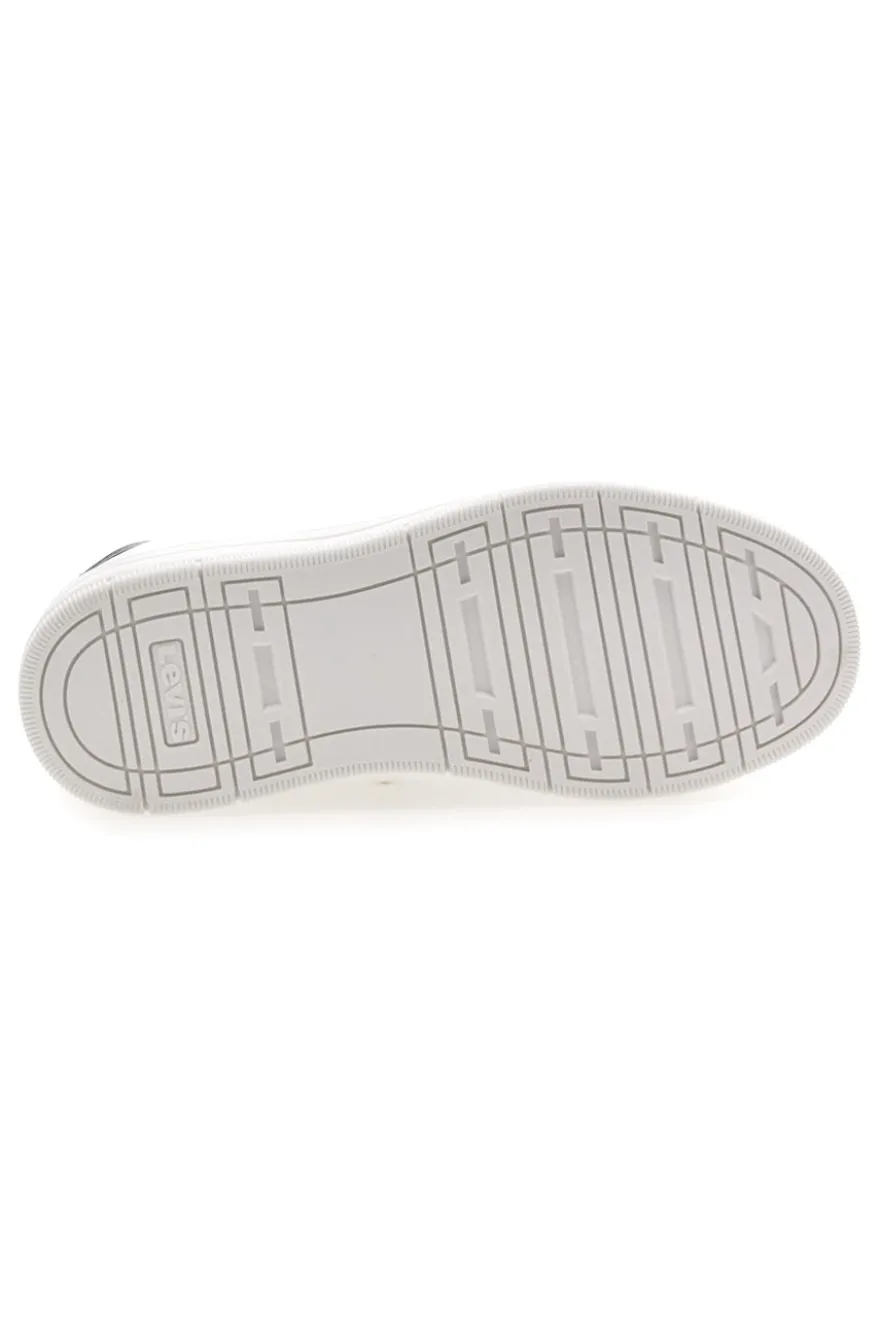 Sneakers Bianche con Dettaglio Posteriore Nero a Fantasia LEVI'S TAMPA