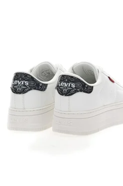 Sneakers Bianche con Dettaglio Posteriore Nero a Fantasia LEVI'S TAMPA