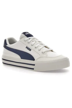 Sneakers Bianche Con Dettagli Blu da Uomo Puma Court Classic Vulc FS