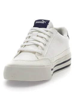 Sneakers Bianche Con Dettagli Blu da Uomo Puma Court Classic Vulc FS