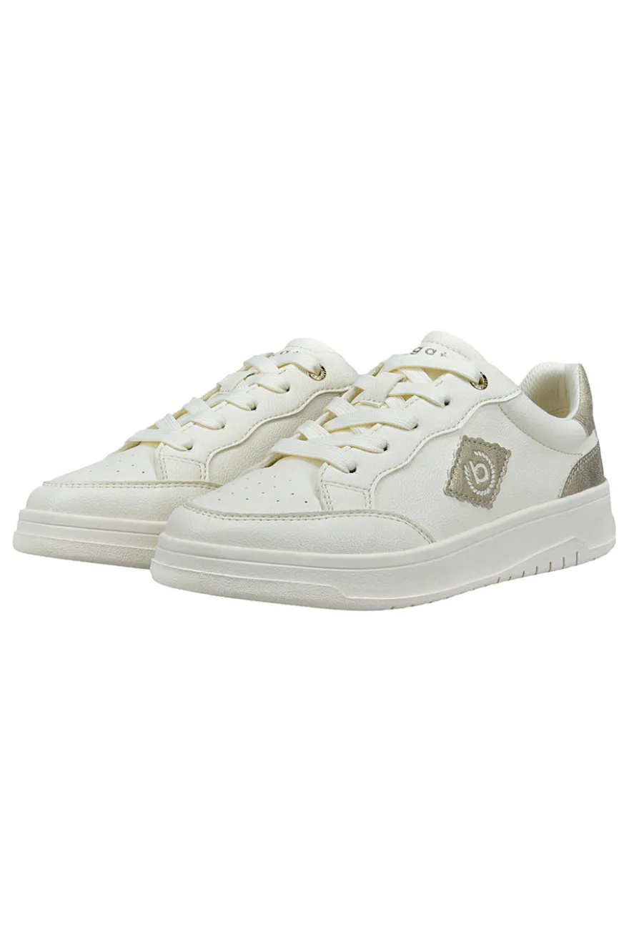 Sneakers Bianche con dettagli oro Bagatt 435AQG1950502190