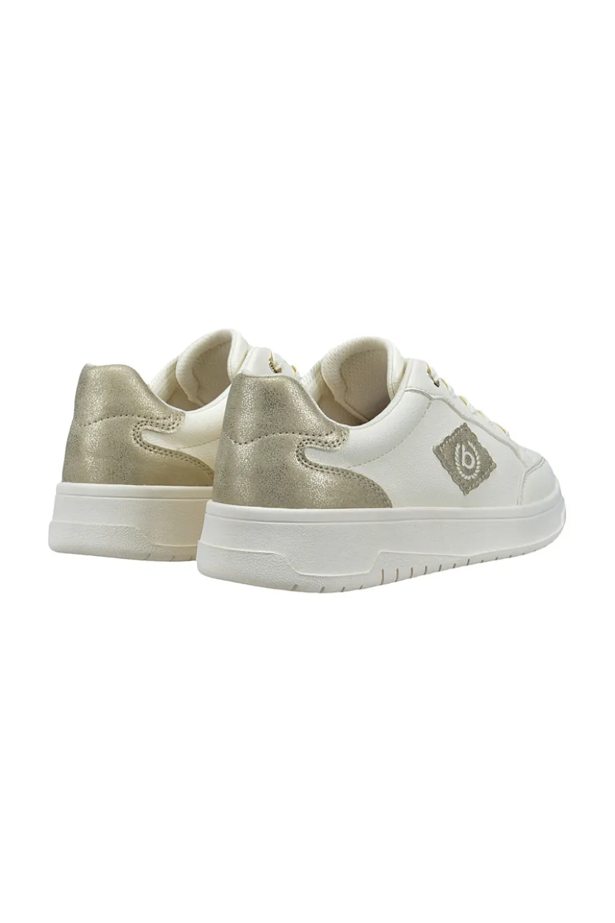 Sneakers Bianche con dettagli oro Bagatt 435AQG1950502190