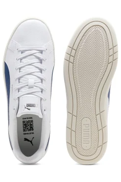 Sneakers bianche con dettagli blu e soletta SoftFoam+ Puma Court Classico