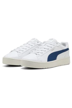 Sneakers bianche con dettagli blu e soletta SoftFoam+ Puma Court Classico