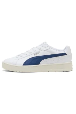 Sneakers bianche con dettagli blu e soletta SoftFoam+ Puma Court Classico