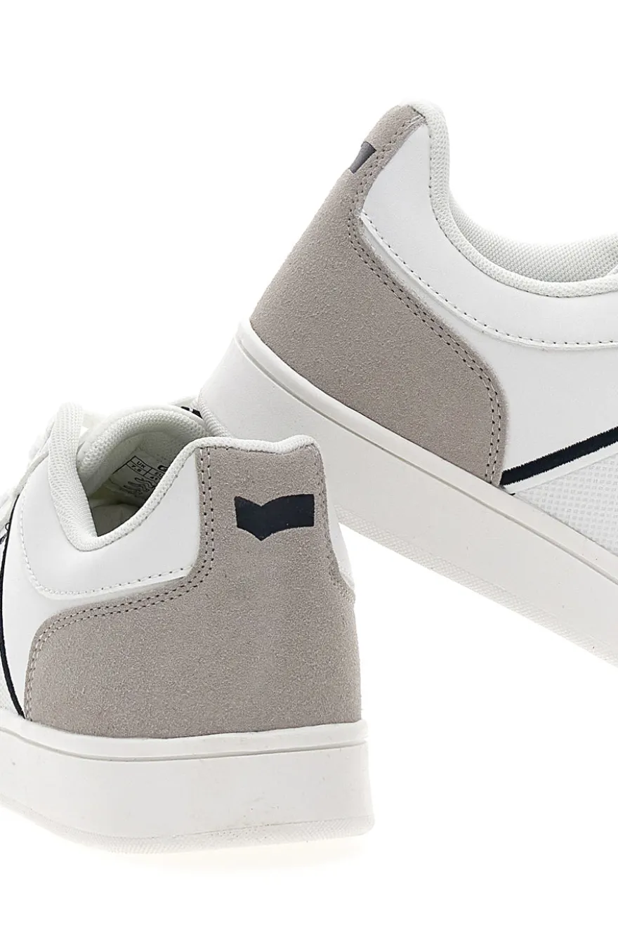 Sneakers bianche con dettagli grigio e nero Gas Amburgo Ltx