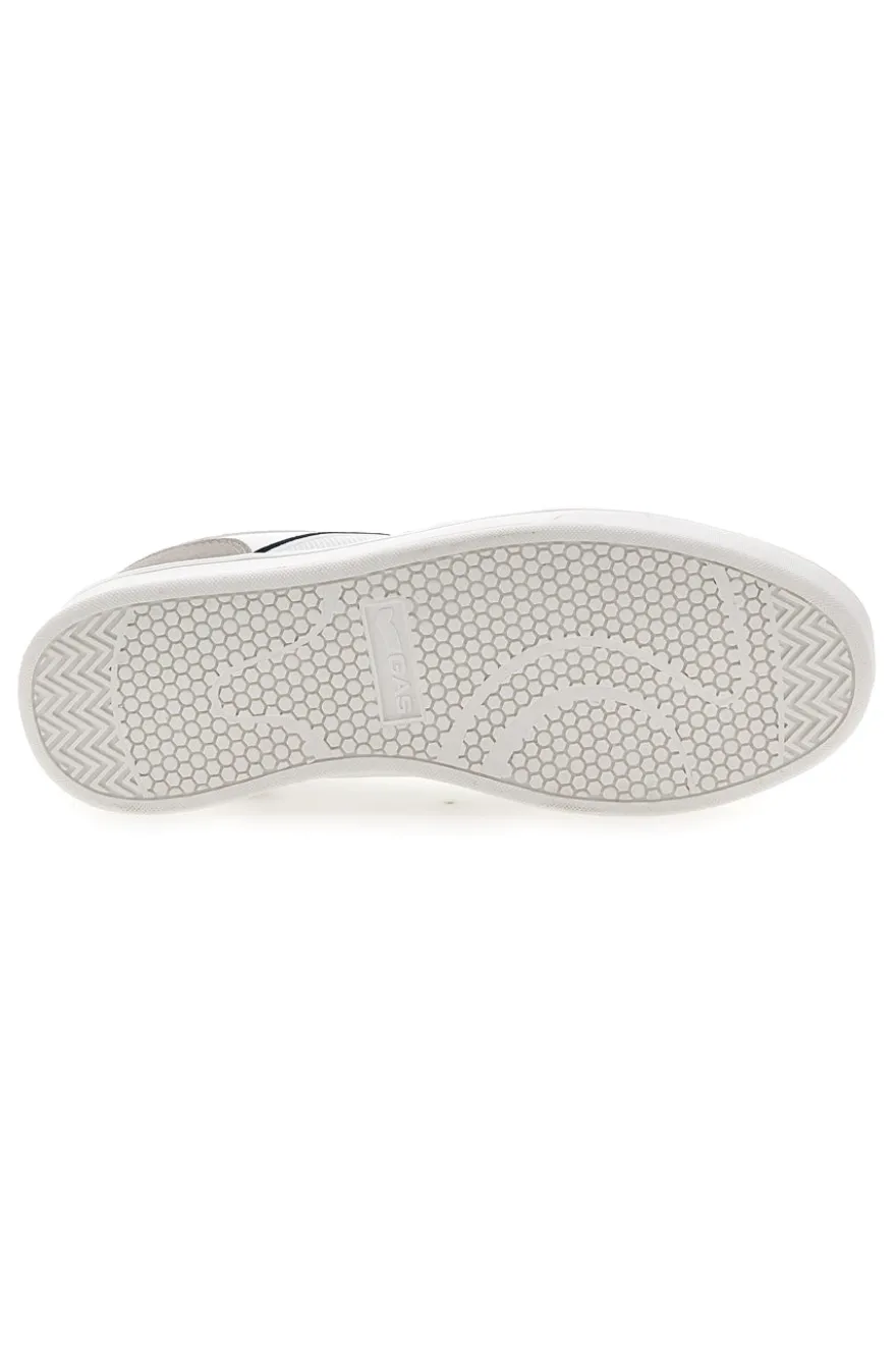 Sneakers bianche con dettagli grigio e nero Gas Amburgo Ltx