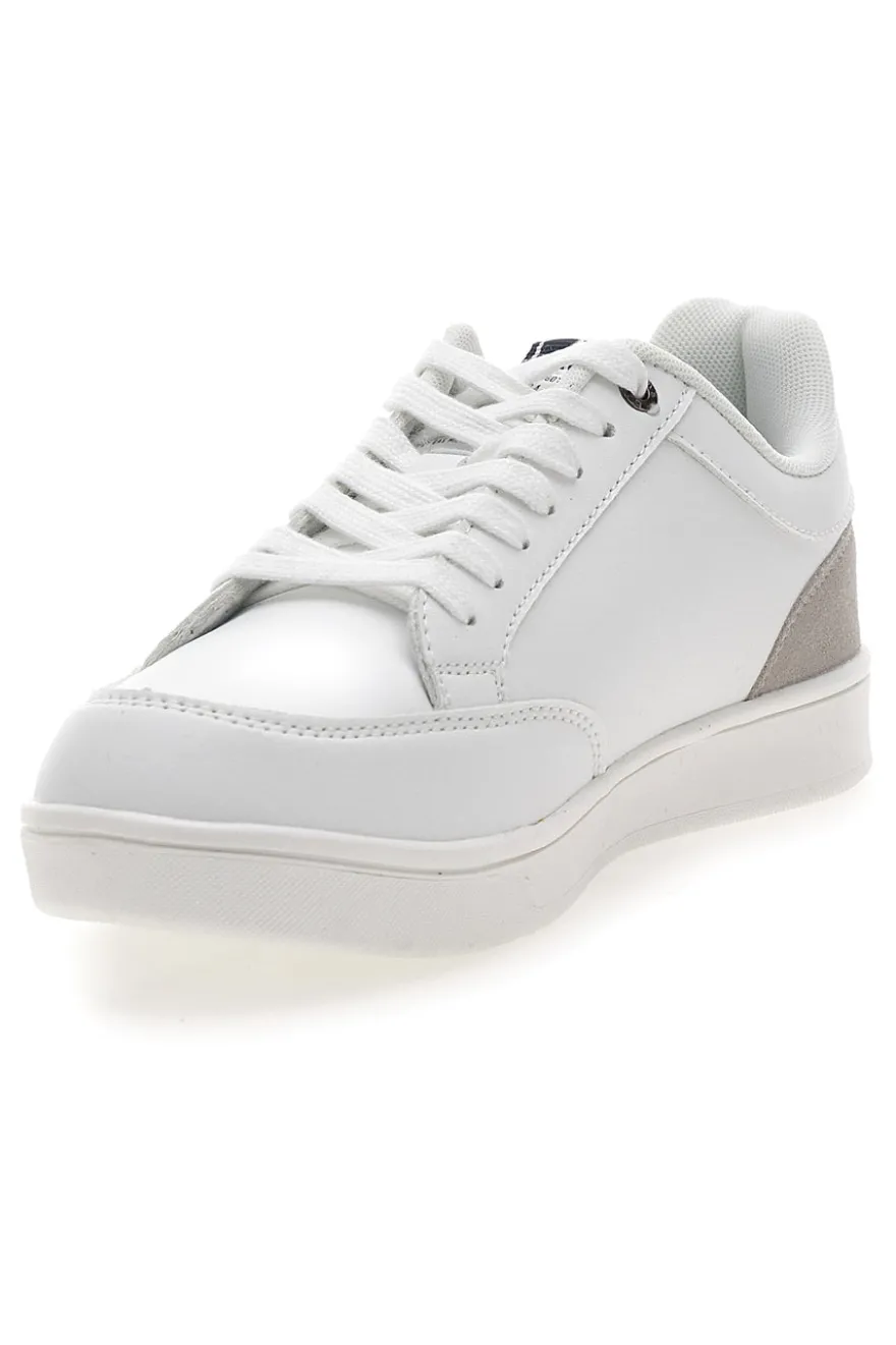 Sneakers bianche con dettagli grigio e nero Gas Amburgo Ltx