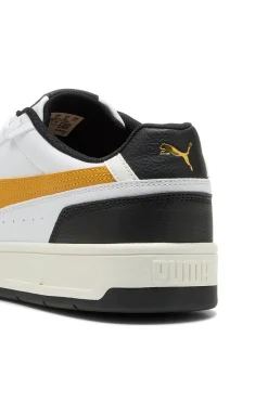 Sneakers bianche con dettagli giallo e nero Puma Court Classico