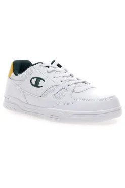 Sneakers bianche con dettagli verde e giallo Champion CLY 87 B GS