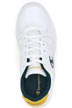 Sneakers bianche con dettagli verde e giallo Champion CLY 87 B GS