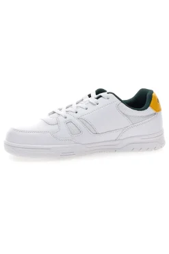 Sneakers bianche con dettagli verde e giallo Champion CLY 87 B GS