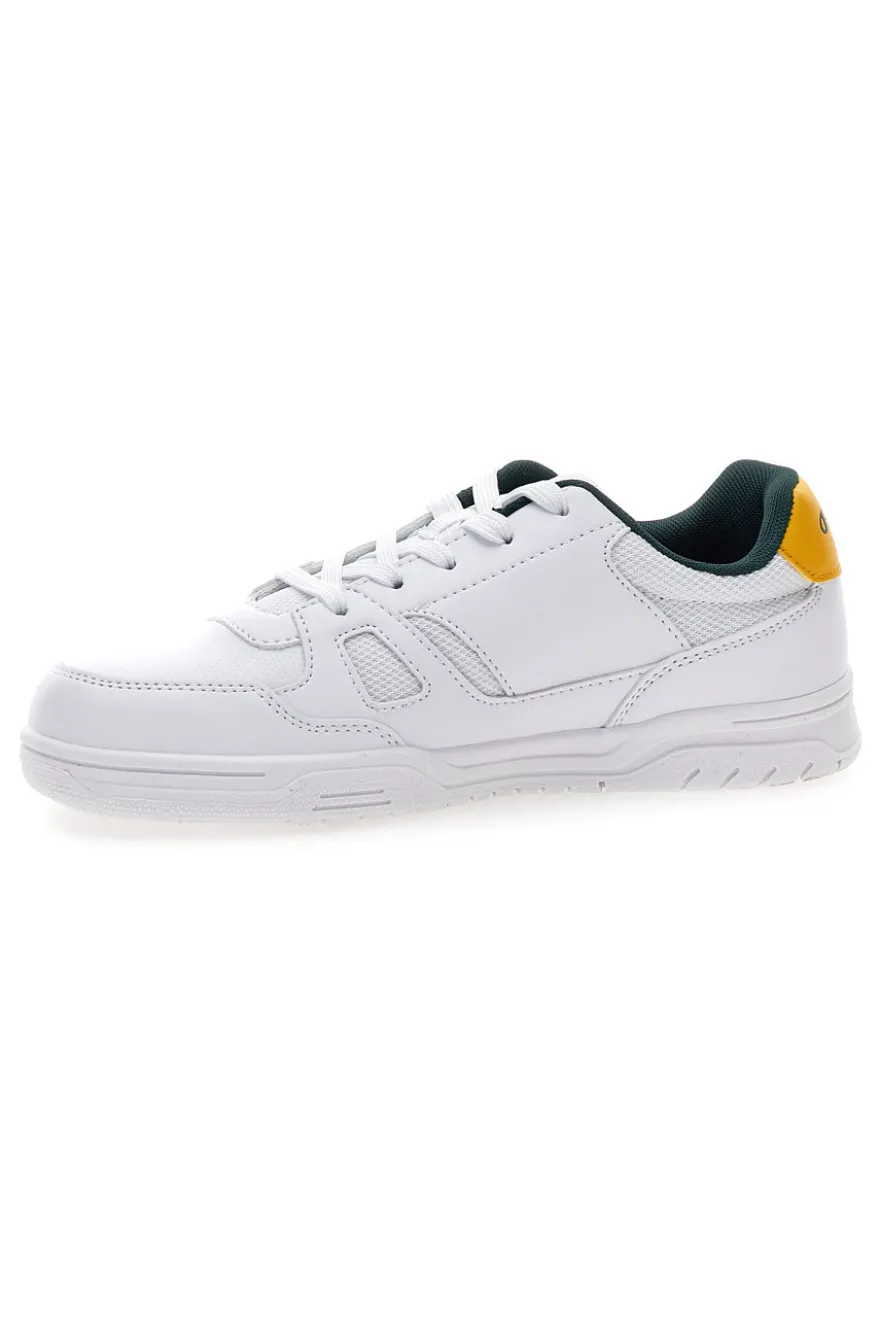 Sneakers bianche con dettagli verde e giallo Champion CLY 87 B GS