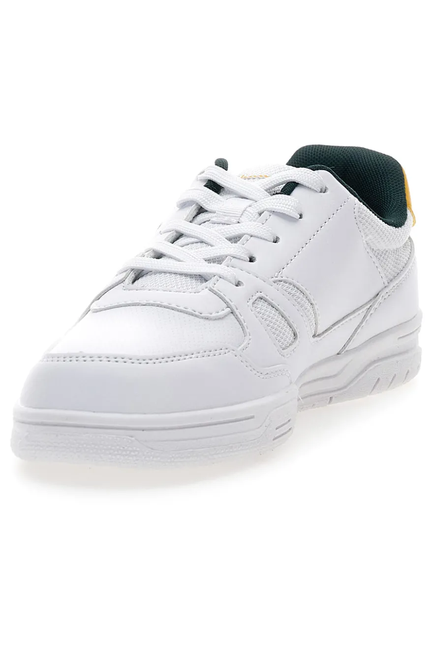 Sneakers bianche con dettagli verde e giallo Champion CLY 87 B GS