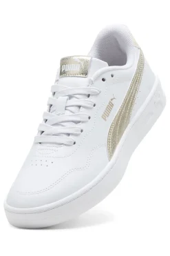 Sneakers bianche con dettagli oro Puma Court Lally Metallic Whisper