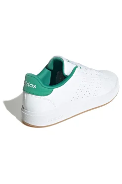 Sneakers bianche con dettagli verdi design essenziale Adidas Advantage Base 2.0