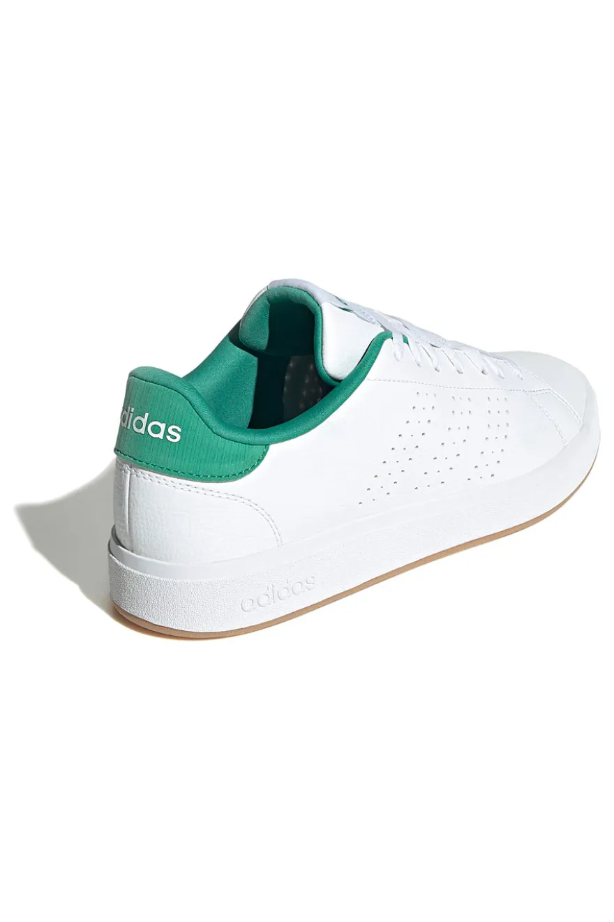 Sneakers bianche con dettagli verdi design essenziale Adidas Advantage Base 2.0