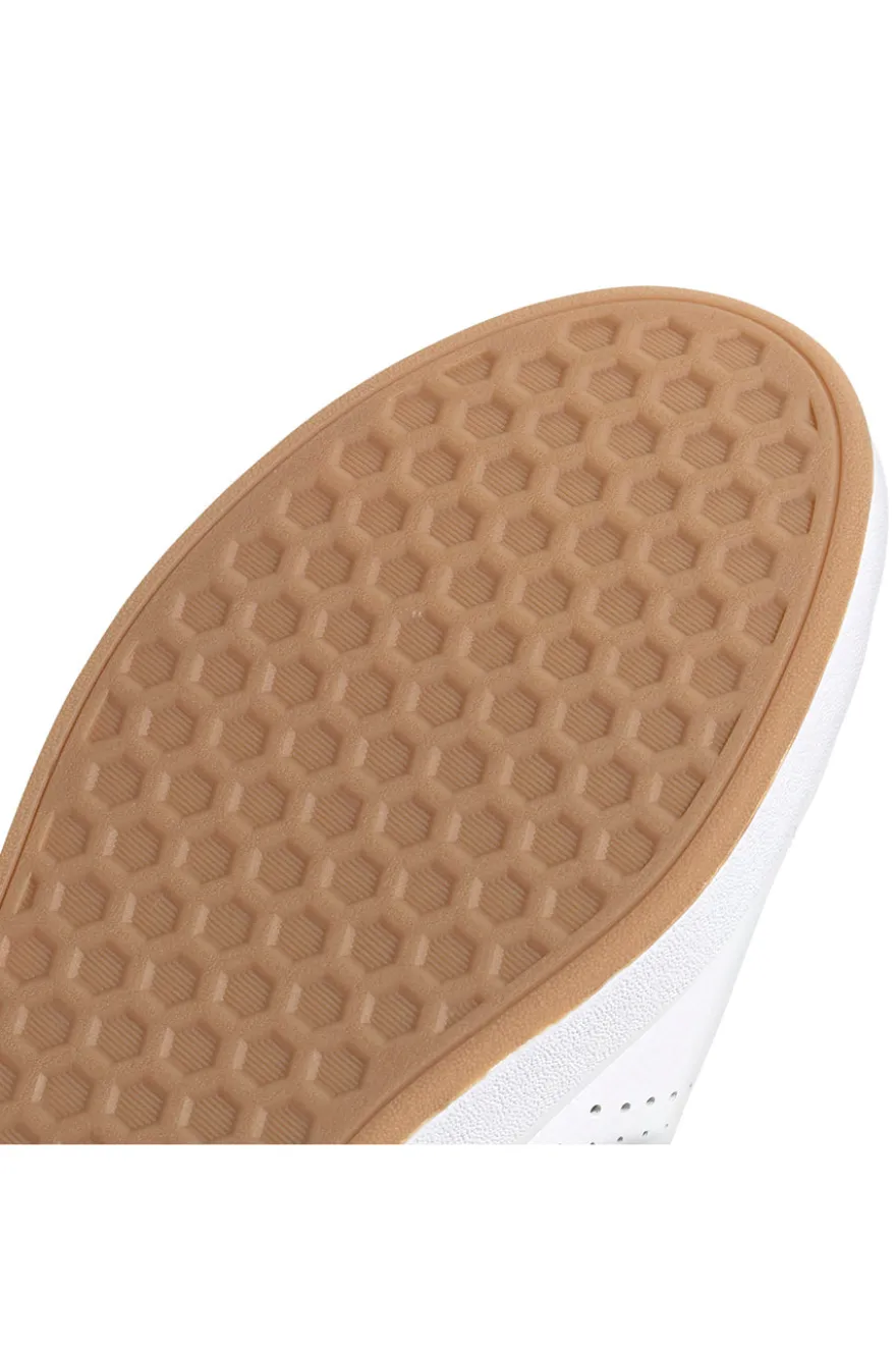 Sneakers bianche con dettagli verdi design essenziale Adidas Advantage Base 2.0