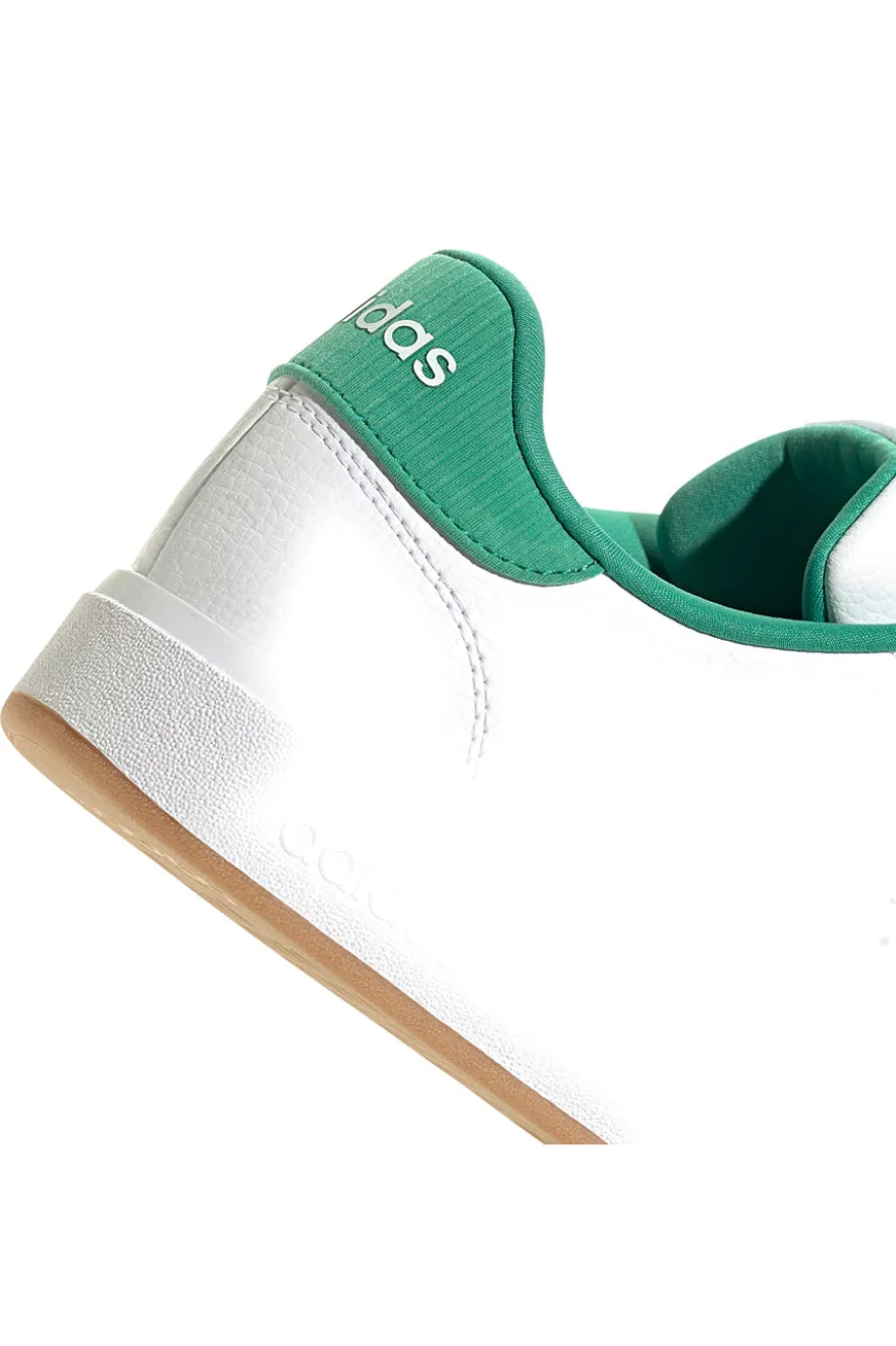 Sneakers bianche con dettagli verdi design essenziale Adidas Advantage Base 2.0