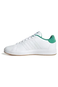 Sneakers bianche con dettagli verdi design essenziale Adidas Advantage Base 2.0