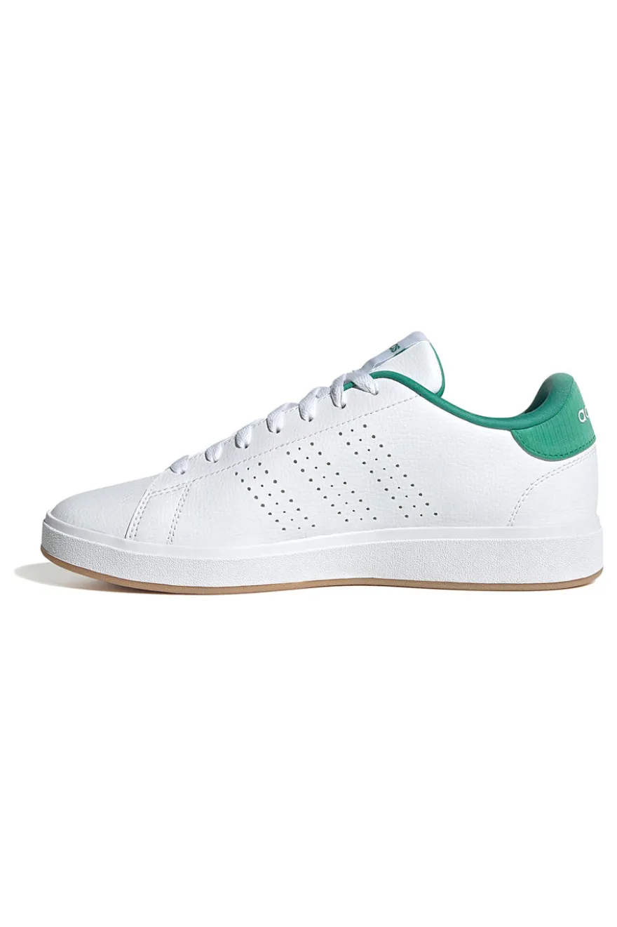 Sneakers bianche con dettagli verdi design essenziale Adidas Advantage Base 2.0