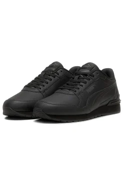 Sneakers bianche con dettagli blu e doppio strappo Puma Courtflex v3