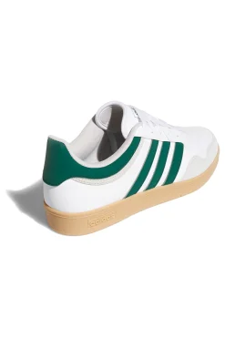 Sneakers bianche con dettagli verdi e suola gum Adidas Hoops 4.0