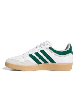 Sneakers bianche con dettagli verdi e suola gum Adidas Hoops 4.0
