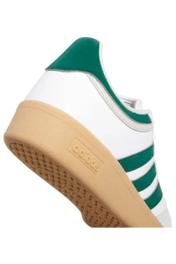 Sneakers bianche con dettagli verdi e suola gum Adidas Hoops 4.0