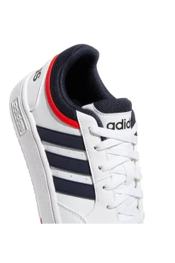 Sneakers bianche con dettagli blu e rossi Adidas Hoops 3.0