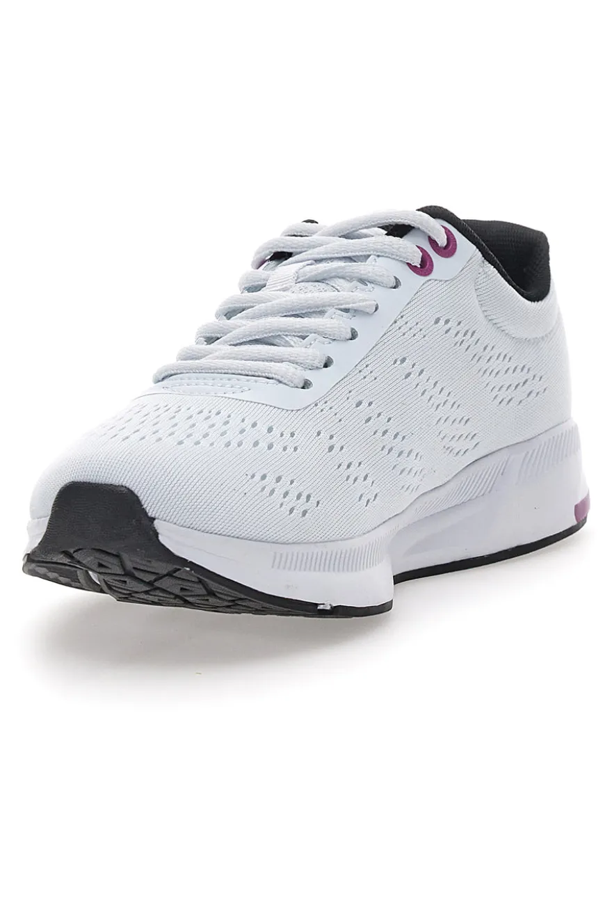 Sneakers Bianche con Dettagli Blu e Tomaia in Mesh CHAMPION JAUNT