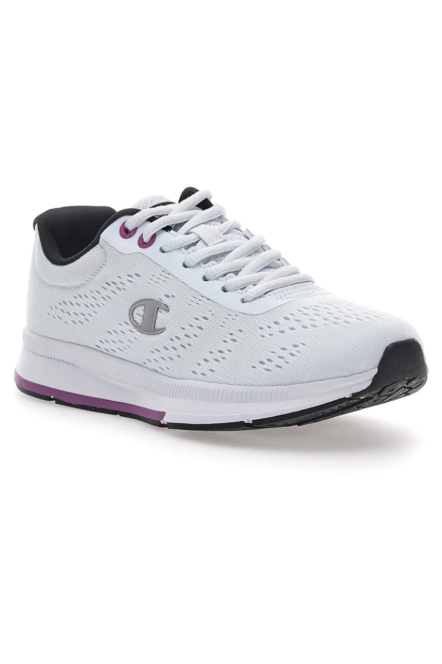 Sneakers Bianche con Dettagli Blu e Tomaia in Mesh CHAMPION JAUNT