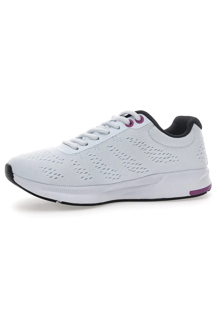 Sneakers Bianche con Dettagli Blu e Tomaia in Mesh CHAMPION JAUNT