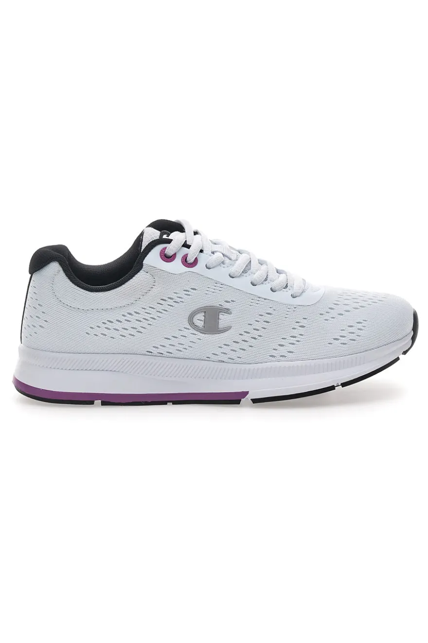 Sneakers Bianche con Dettagli Blu e Tomaia in Mesh CHAMPION JAUNT