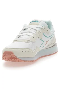 Sneakers Bianche Con Dettagli azzurri DIADORA Raven Wn