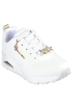 Sneakers bianche con dettagli gioiello Skechers UNO Gen1 TRENDY JEWELS ESS STREET GIRLS