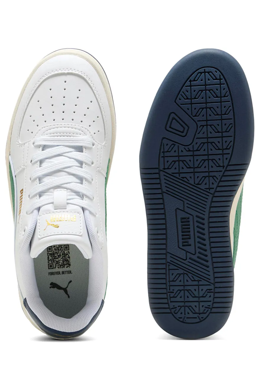 Sneakers bianche con dettagli verdi e blu Puma CAVEN 2.0 RETRO JR