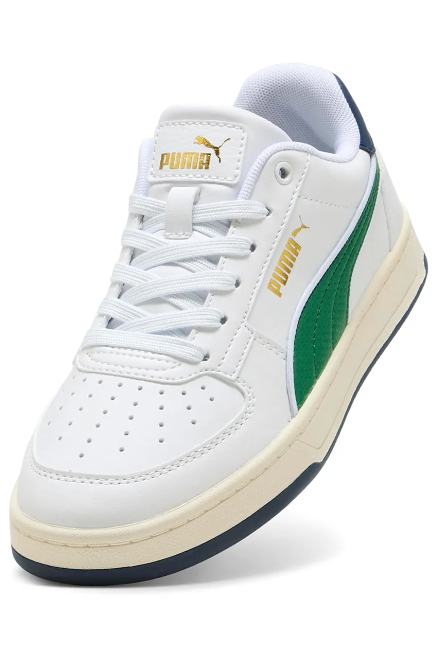 Sneakers bianche con dettagli verdi e blu Puma CAVEN 2.0 RETRO JR