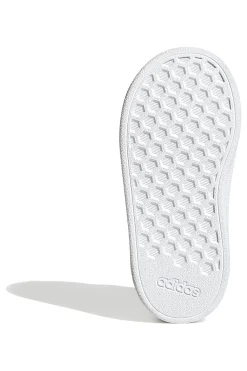 Sneakers bianche con dettagli iridescenti e doppio strappo Adidas Grand Court 2 CF I