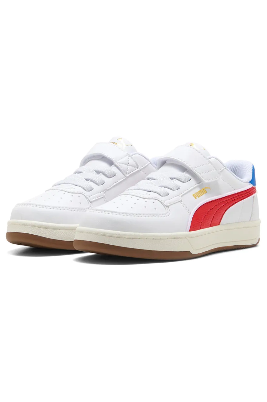 Sneakers bianche con dettagli rossi e blu Puma Caven 2 Retro AC + PS